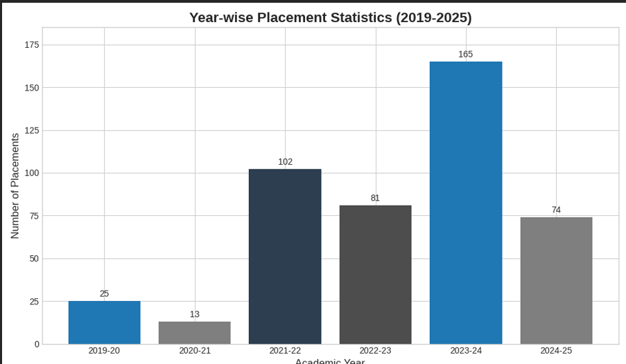 Placement Statistics 2019-2025